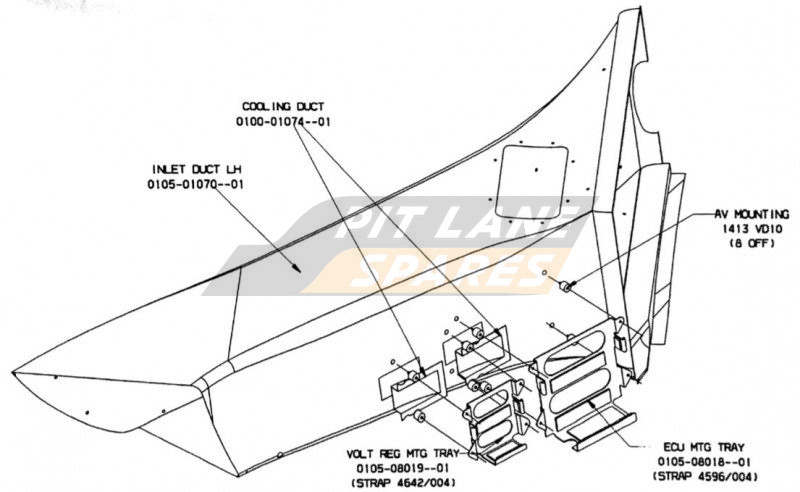 ELECTRICAL MOUNTING TRAYS (COSWORTH)